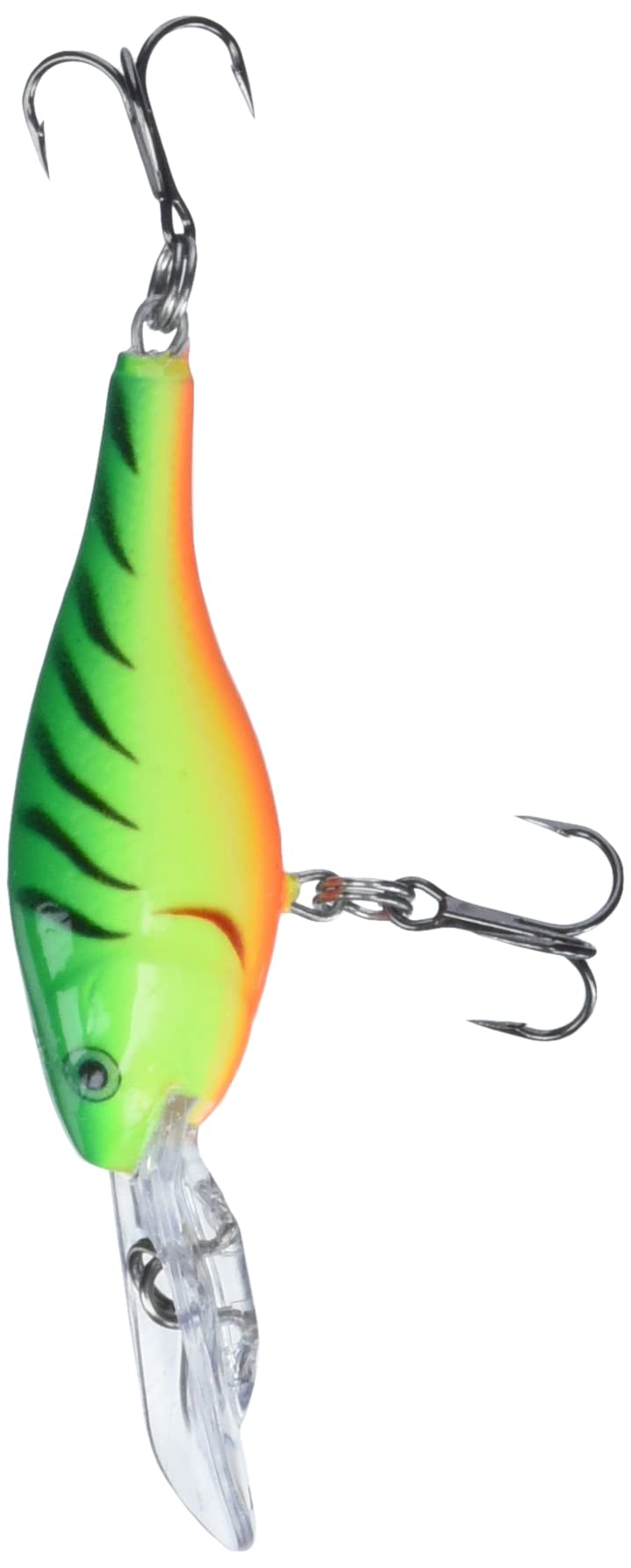 Rapala Shad Rap Rattlin' 04 Firetiger front view for easy long casts.