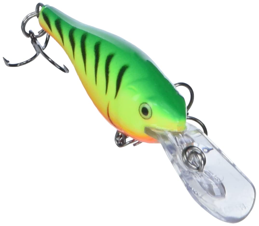 Rapala Shad Rap Rattlin' 04 Firetiger in water with rattling suspension.