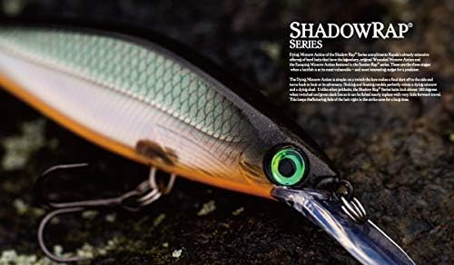Rapala Shadow Rap Deep 11 Albino Shiner in-water shot demonstrates slow-sink pause.