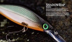 Rapala Shadow Rap Deep 11 Albino Shiner in-water shot demonstrates slow-sink pause.