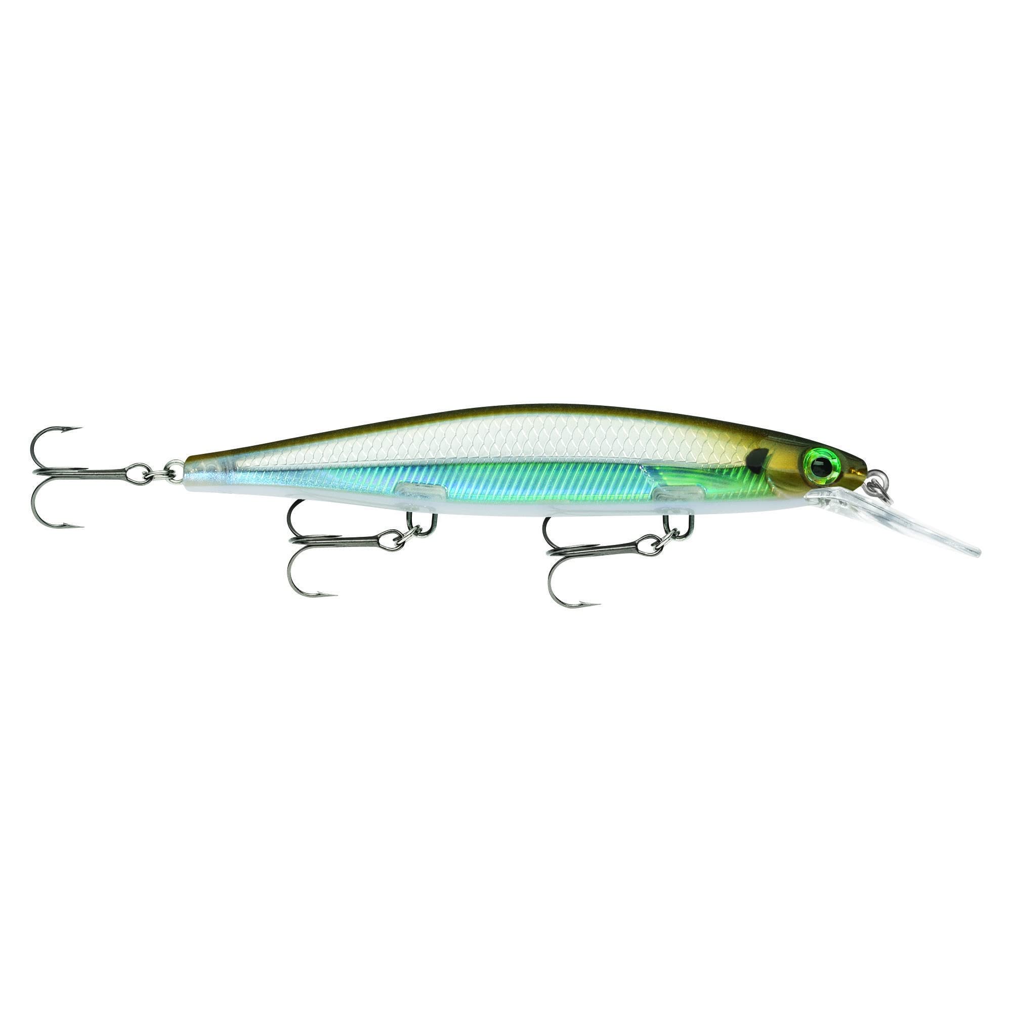 Rapala Shadow Rap Deep 11 Moss Back Shiner lure with lifelike finish for 4–8 ft depths