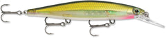 Rapala Shadow Rap Deep 11 Olive Green front view with lifelike finish