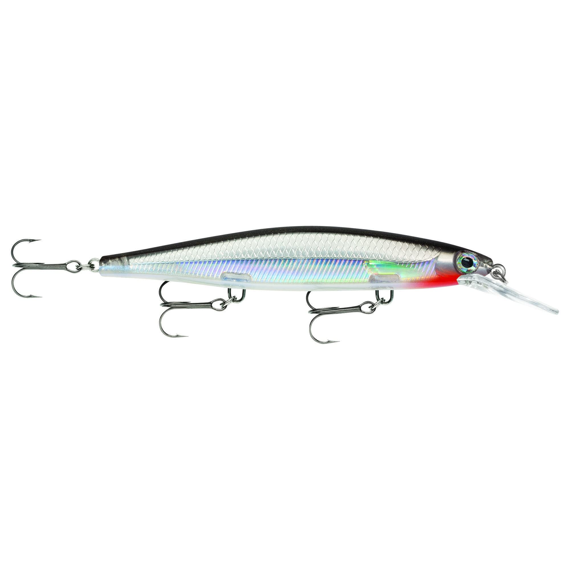 Rapala Shadow Rap Deep 11 Silver lure delivering lifelike minnow action at 4–8 ft depth.