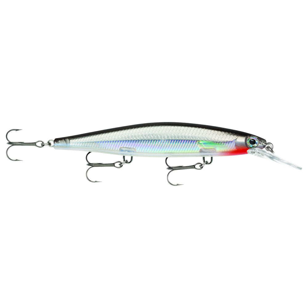 Rapala Shadow Rap Deep 11 Silver lure delivering lifelike minnow action at 4–8 ft depth.