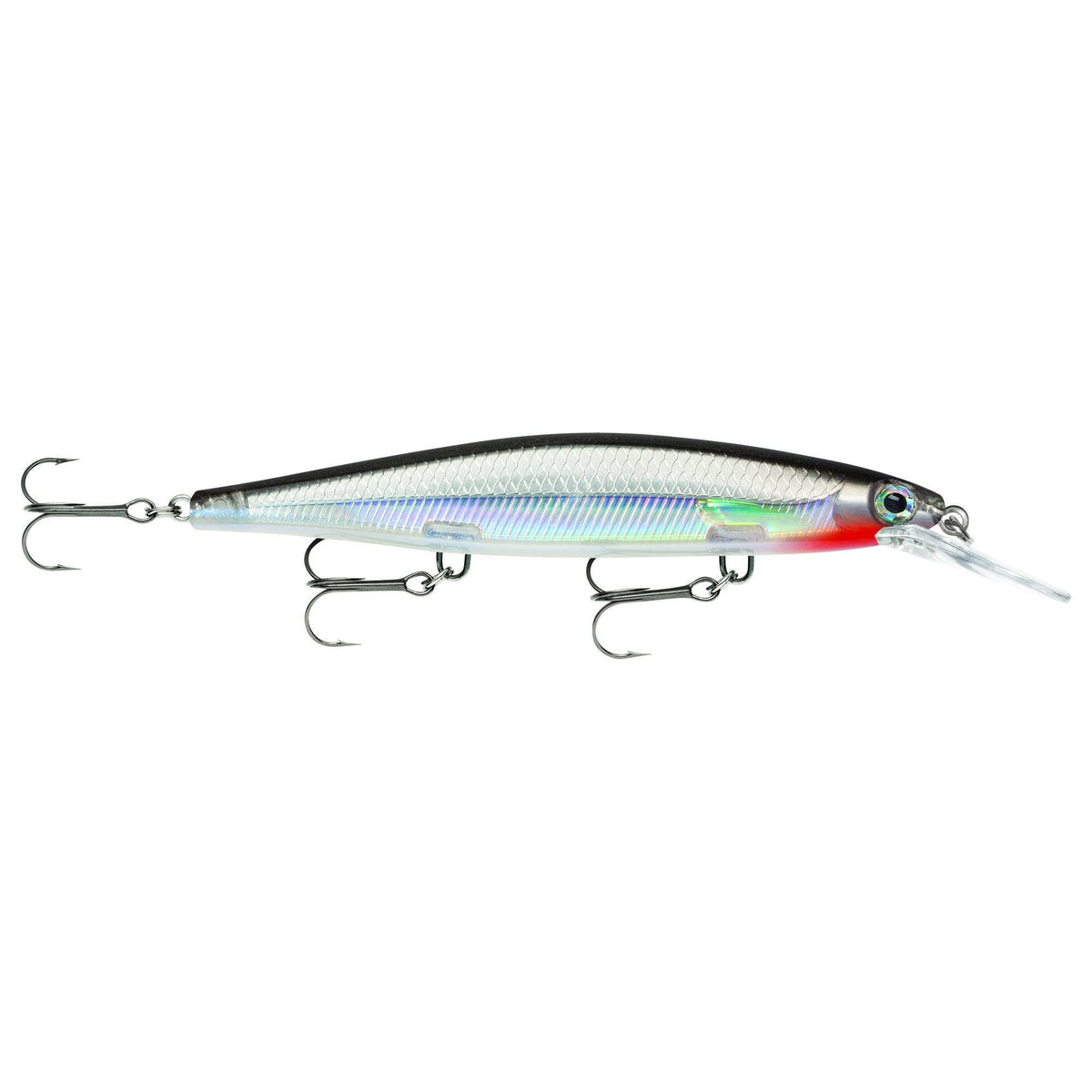 Rapala Shadow Rap Deep 11 Silver lure delivering lifelike minnow action at 4–8 ft depth.