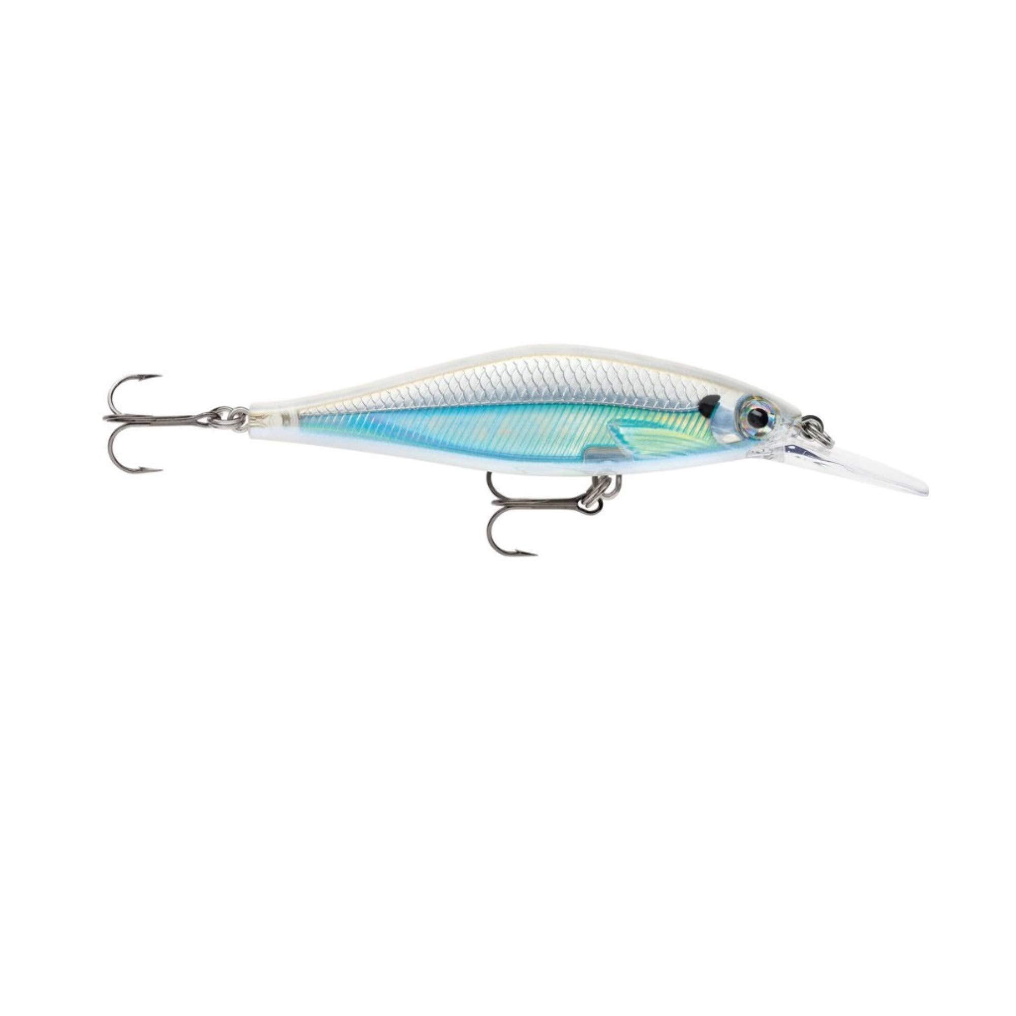 Rapala Shadow Rap Shad Deep 09 Albino Shiner close-up highlighting color and realistic finish for attracting strikes.