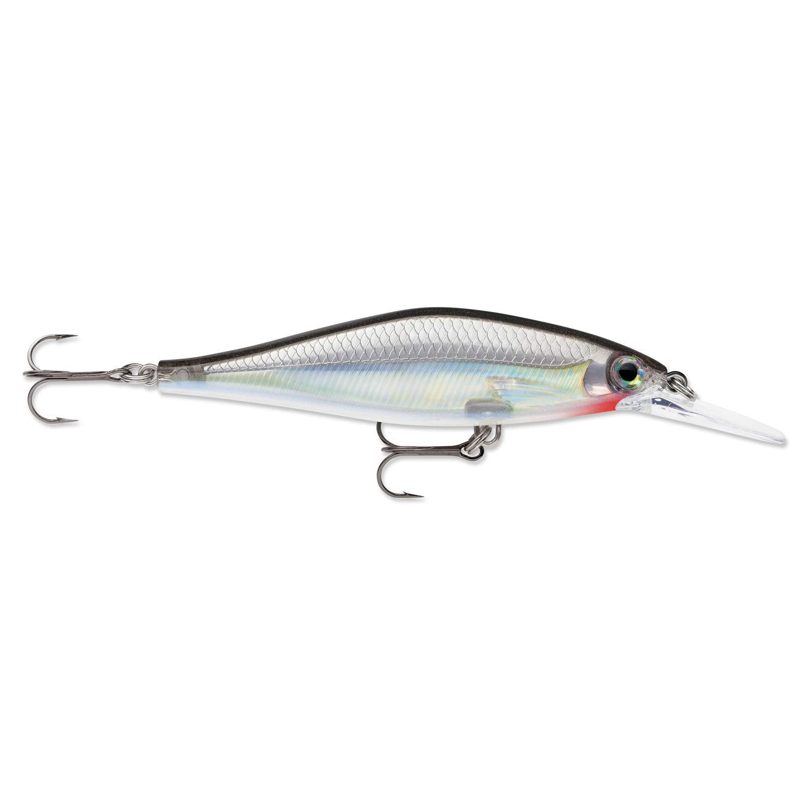 Rapala Shadow Rap Shad Deep in silver with slow-rise action for freshwater bass.