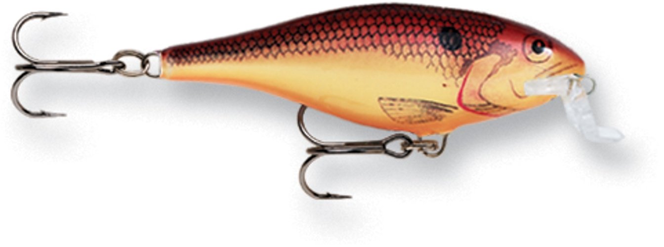 Rapala Shallow Shad Rap 05 Crawdad front view lure for accurate shallow-water casting
