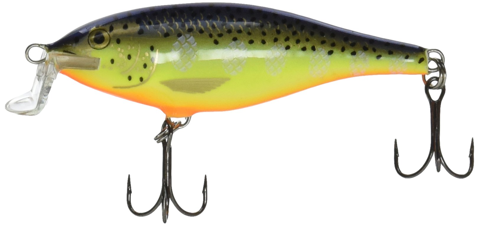 Rapala Shallow Shad Rap 07 Hot Steel lure for skinny-water bass and panfish.