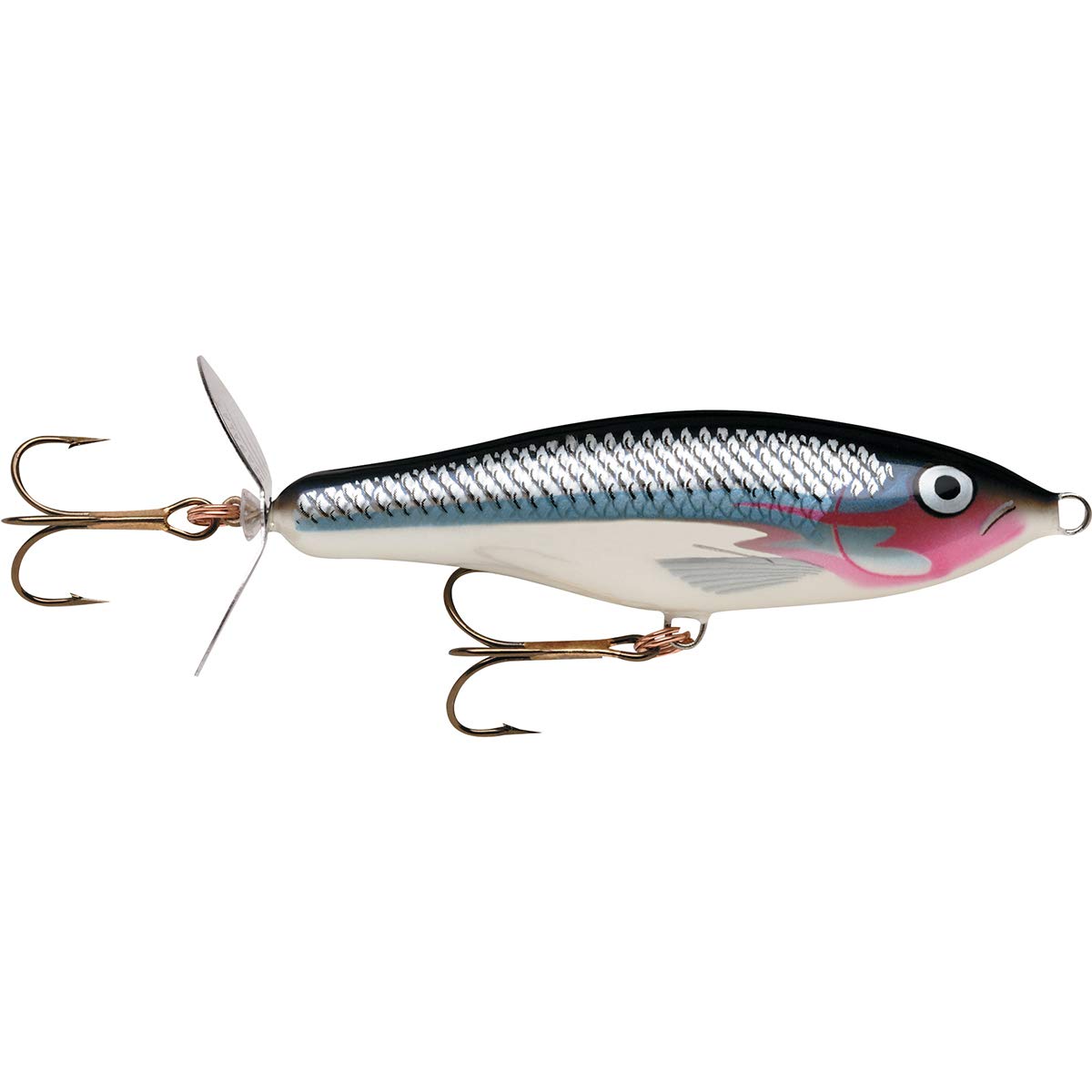 Dives and rolls on snap retrieves for responsive lure performance