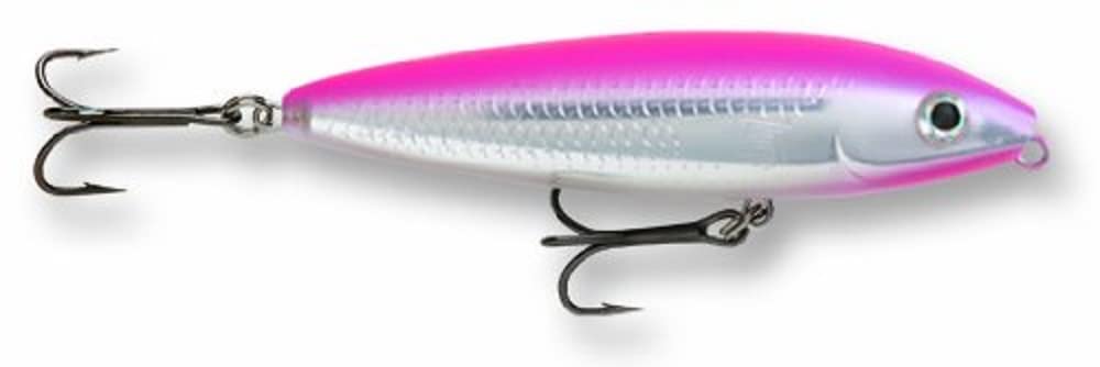 Rapala Skitter Walk 08 Hot Pink lure with vibrant color and proven wiggle to attract strikes