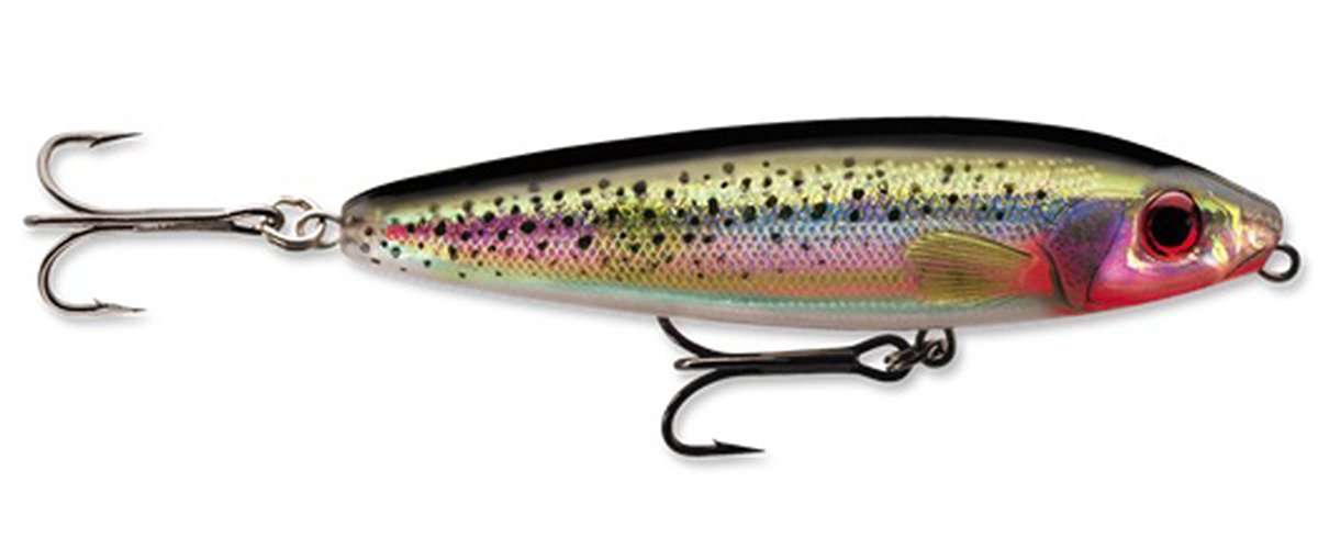 Rapala Skitter Walk 08 lure with holographic silver finish for topwater walking-the-dog action