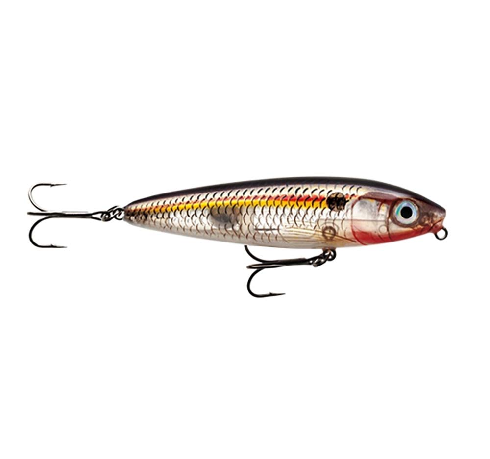 Rapala Skitter Walk 08 Shad Translucent front view, ideal for surface strikes.