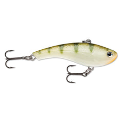 Rapala Slab Rap 04 Perch in-water motion showcases responsive lure for anglers.