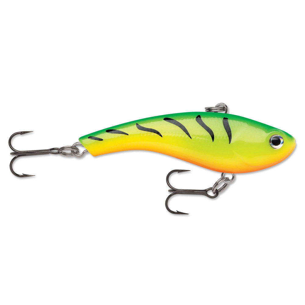 Rapala Slab Rap 04 Perch side profile in water demonstrates realistic silhouette and action.