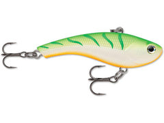 Rapala Slab Rap 06 Green Tiger UV lure boosts visibility in low light