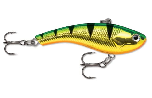 Rapala Slab Rap 06 Perch lure, side view, reliable perch-targeted action.