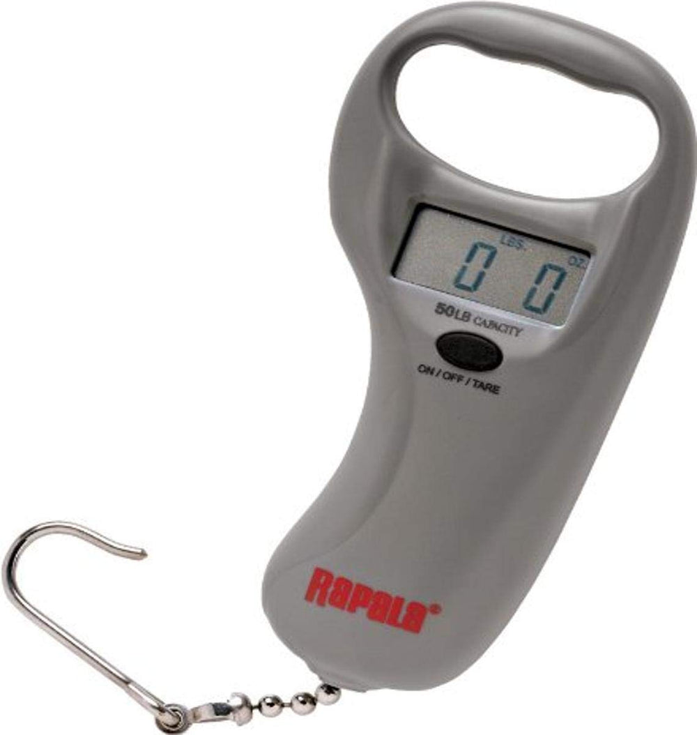 Rapala Sportsman's Digital Scale with large display for precise weights on fishing trips.