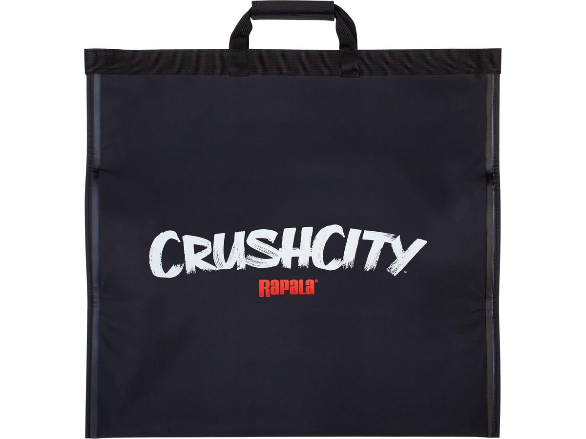 Rapala Tournament Weigh Bag Crush City front view highlights rugged, tournament-ready transportation.