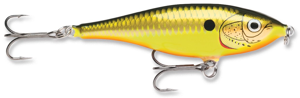 Rapala Twitchin' Rap 08 Hot Olive lure in action for twitching retrieves.