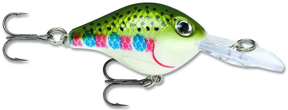 Rapala ULC03RT rainbow trout crankbait with holographic eyes for enticing wobble and long casts