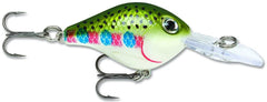Rapala ULC03RT rainbow trout crankbait with holographic eyes for enticing wobble and long casts