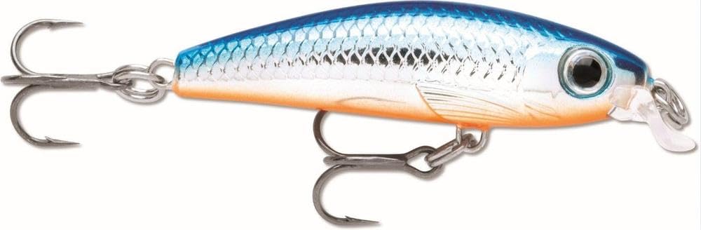 Rapala finishes and etched scales boost visibility and underwater presence.