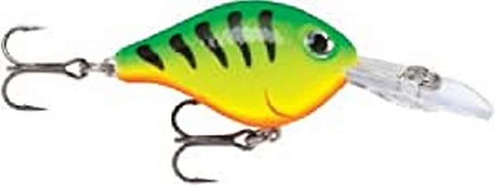 Rapala Ultra Light Crank 03 Firetiger lure in action, ideal for attracting bass with a subtle wobble