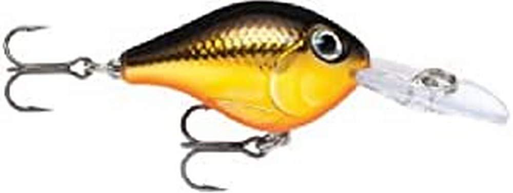 Rapala Ultra Light Crank 03 Gold lure; gold finish for ultralight setups and versatile panfish fishing.