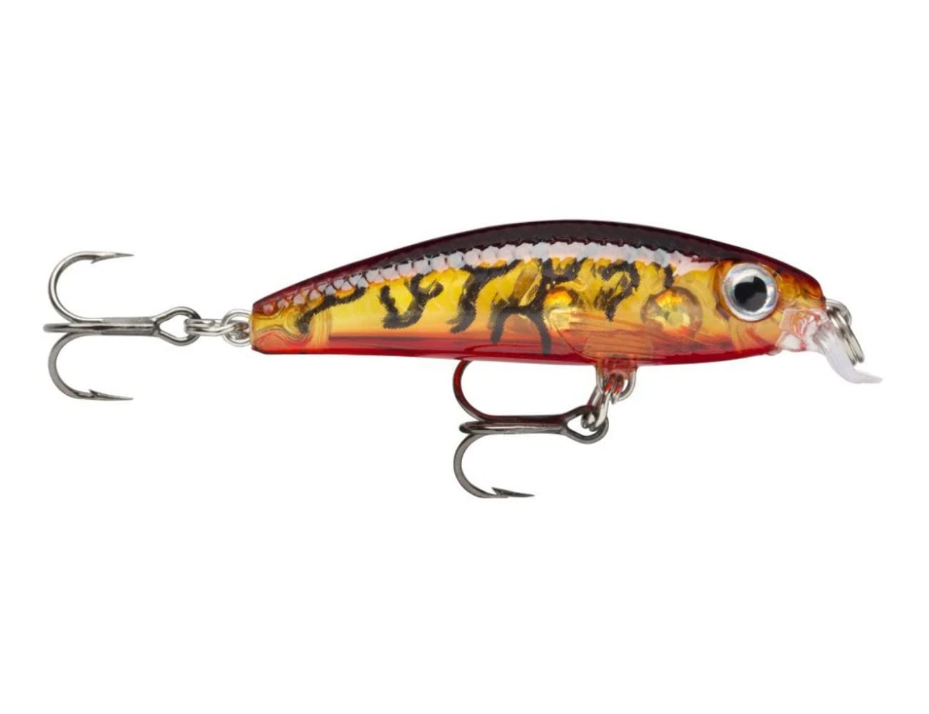 Rapala Ultra Light Minnow 04 Firetiger lip design enhances action and wobble