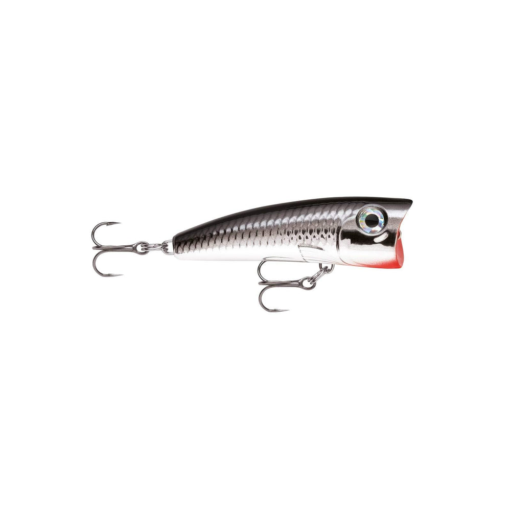 Rapala Ultra Light Pop 04 Chrome top view showcasing compact design.