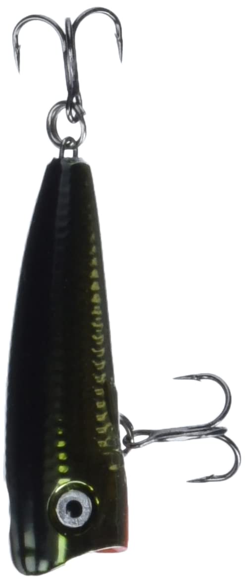 Rapala Ultra Light Pop 04 Gold Chrome lure closeup showing reflective finish for attracting surface strikes.