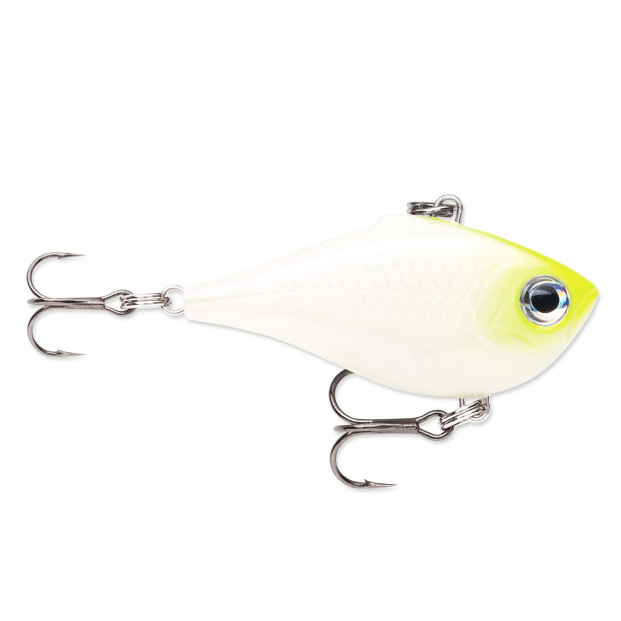 Rapala Ultra Light Rippin' Rap 03 Chartreuse Shad shows twitching lure motion to trigger strikes