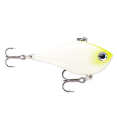 Rapala Ultra Light Rippin' Rap 03 Chartreuse Shad shows twitching lure motion to trigger strikes