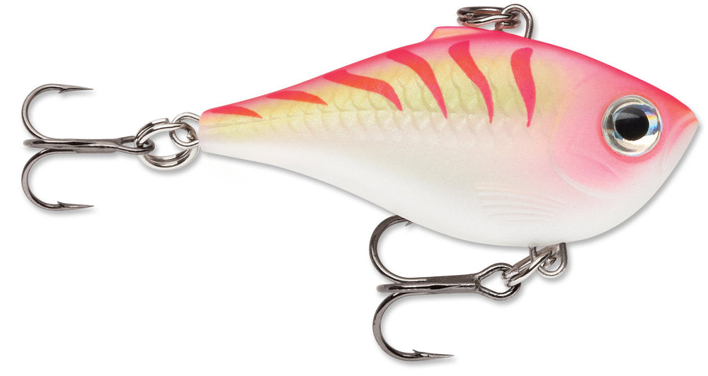 Rapala Ultra Light Rippin' Rap 04 Pink Tiger UV lure with vibrating action for accuracy in clear water