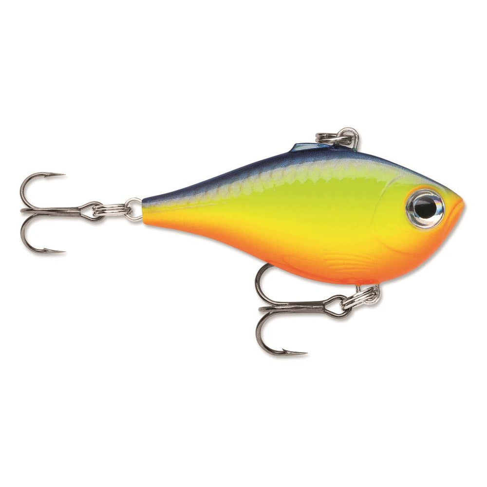 Rapala Ultra Light Rippin' Rap Clown lure glides through shallow water with buzzing vibration
