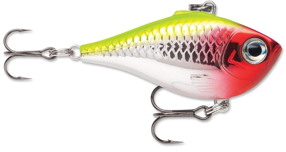 Rapala Ultra Light Rippin' Rap clown lure ideal for bass and panfish on shore, boat, or kayak.