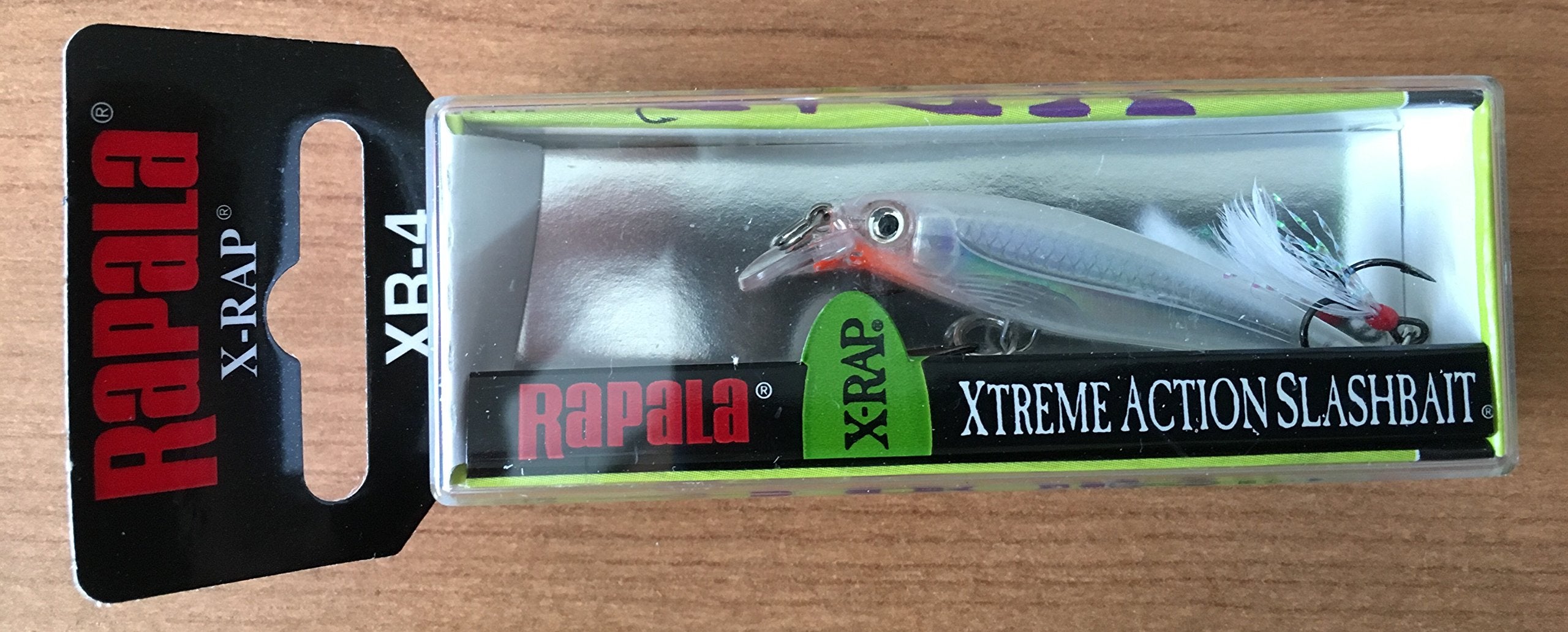Teaser tail detail on Rapala X-Rap 04 Glass Ghost for added flash