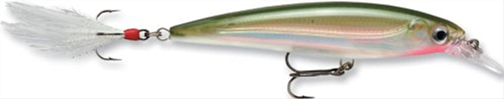 Rapala X-Rap 06 olive green lure ready for long casts and enticing action.