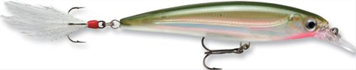Rapala X-Rap 06 olive green lure ready for long casts and enticing action.
