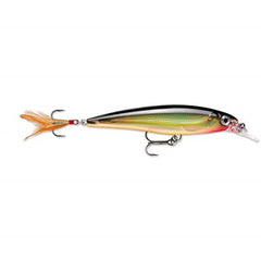 Rapala X-Rap 08 in darting action mode creating aggressive flashes during retrieves