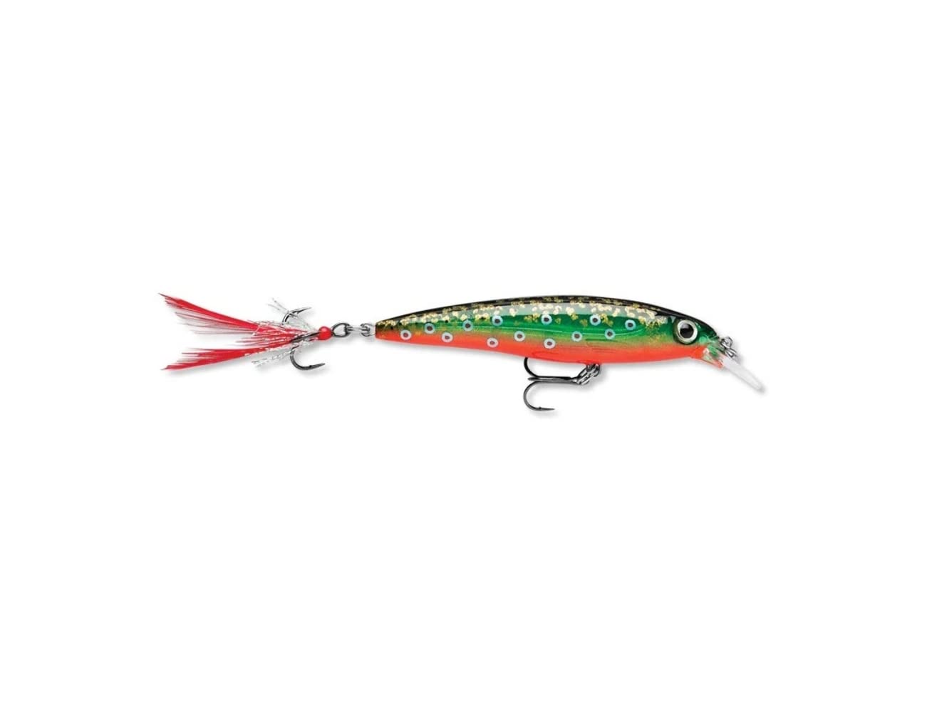 Rapala X-Rap 10 River Perch lure mounted, ready for close-up product display.