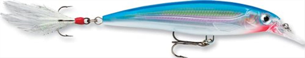 Rapala X-Rap 10 Silver Blue lure for aggressive strikes and long casting in clear water.