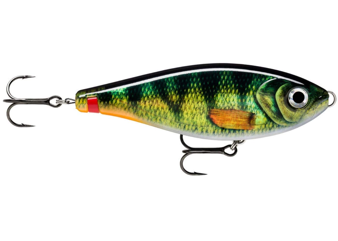 Close-up of hooks and release rig on X-Rap Haku