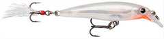 Rapala X-Rap Jerkbait 06 Glass Ghost with textured translucent body and holographic foil for long casts