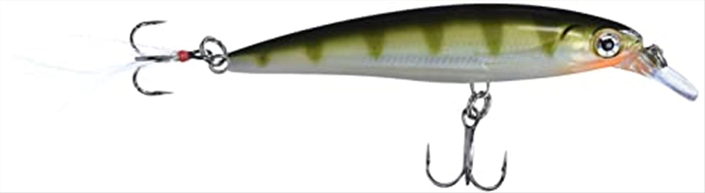 Rapala X-Rap 10 yellow perch lure ready for fast casts and aggressive action