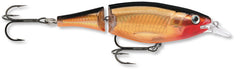 Rapala X-Rap Jointed Shad 13 gold lure with wounded-minnow action for slow retrieves