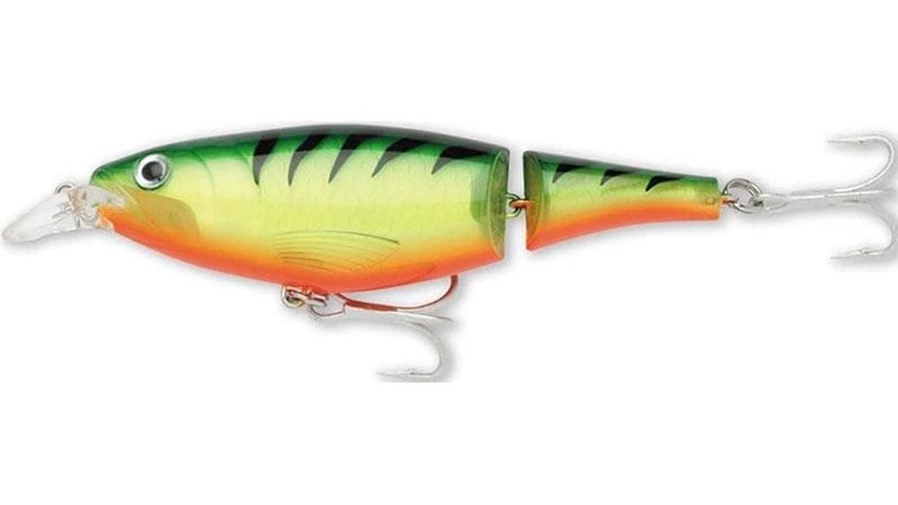 Rapala X-Rap Jointed Shad close-up emphasizes 3D eyes and holographic foil