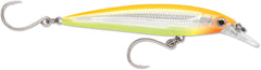 Rapala X-Rap Long Cast 12 Bone Chartreuse lure for long-range casting and attract strikes.