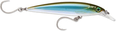 Rapala X-Rap Long Cast 12 Moss Back Shiner lure in moss back pattern for long casts